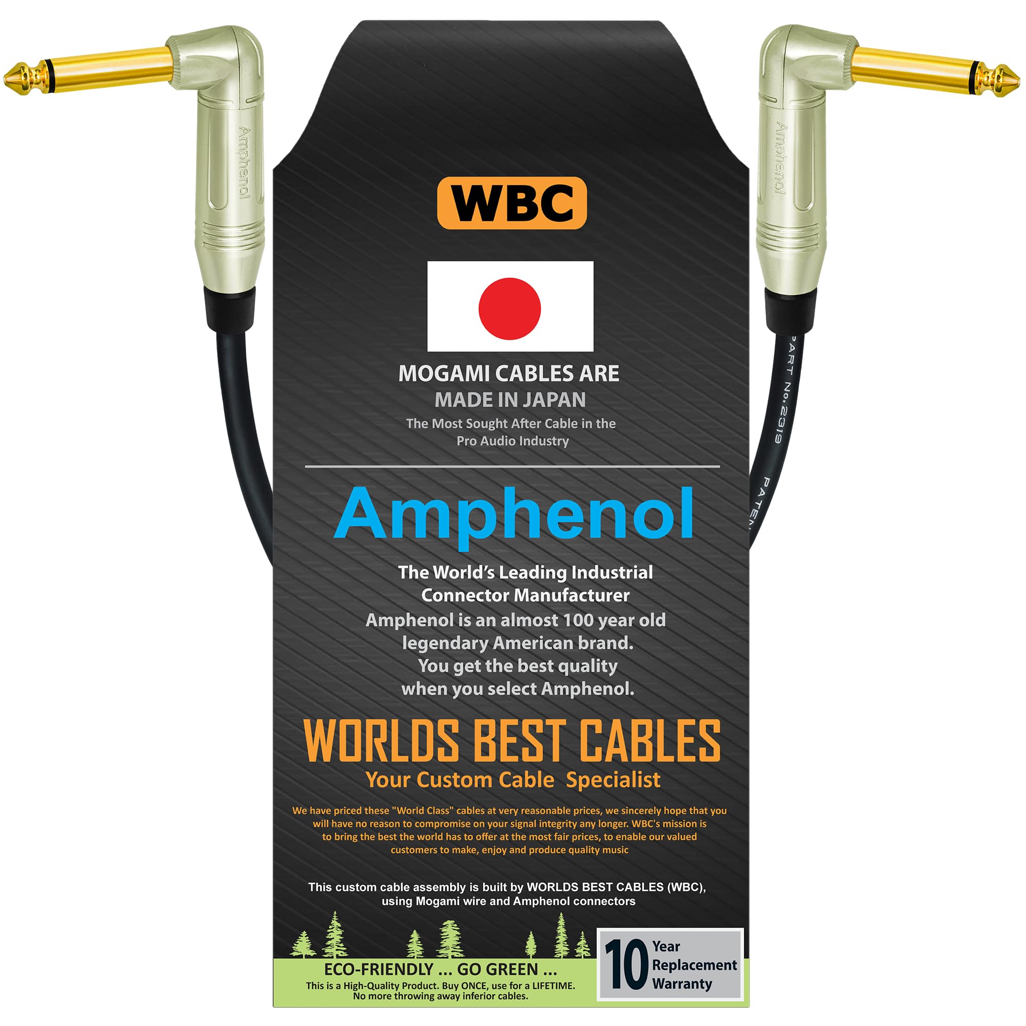Mogami Amphenol ケーブル　セット Amazon.com: WORLDS BEST CABLES: Mogami 2319 - Amphenol Gold TS